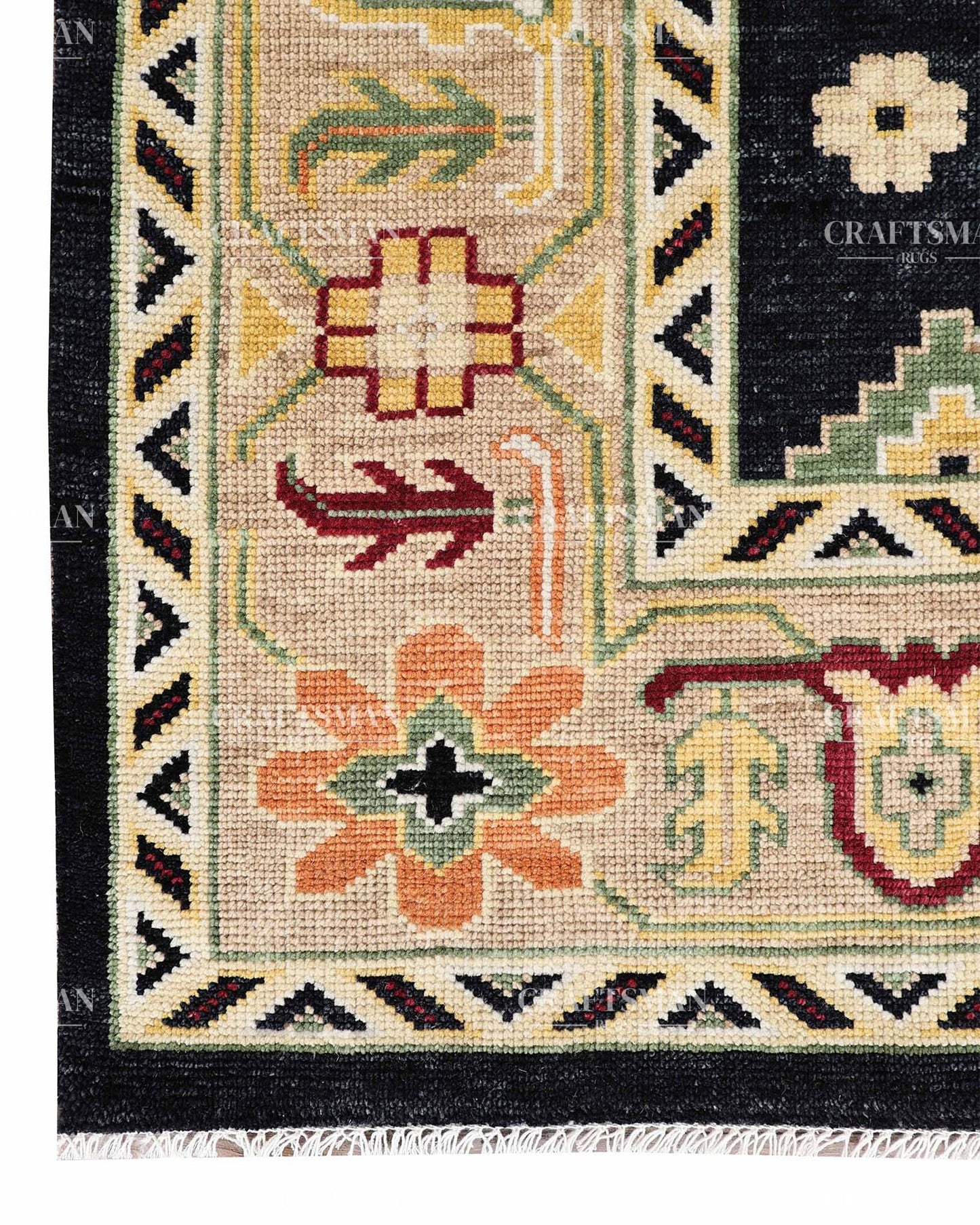 Konya Wool Hand-Knotted Oushak-Inspired Rug