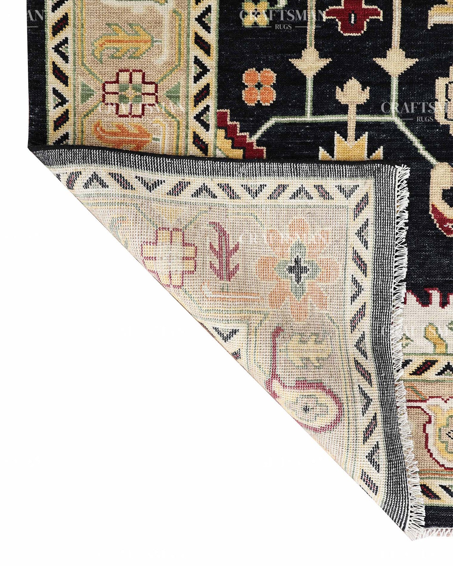 Konya Wool Hand-Knotted Oushak-Inspired Rug