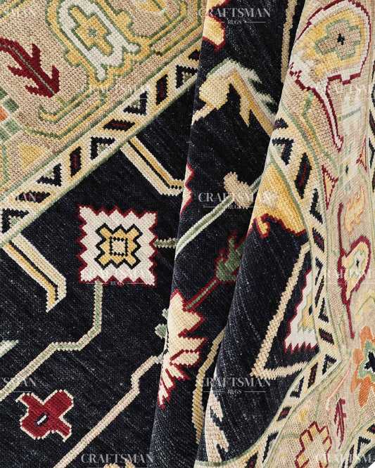 Konya Wool Hand-Knotted Oushak-Inspired Rug