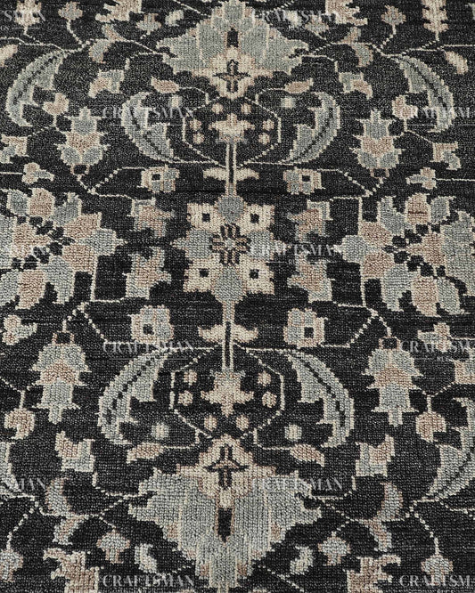 Ephesus Wool Hand-Knotted Oushak-Inspired Rug