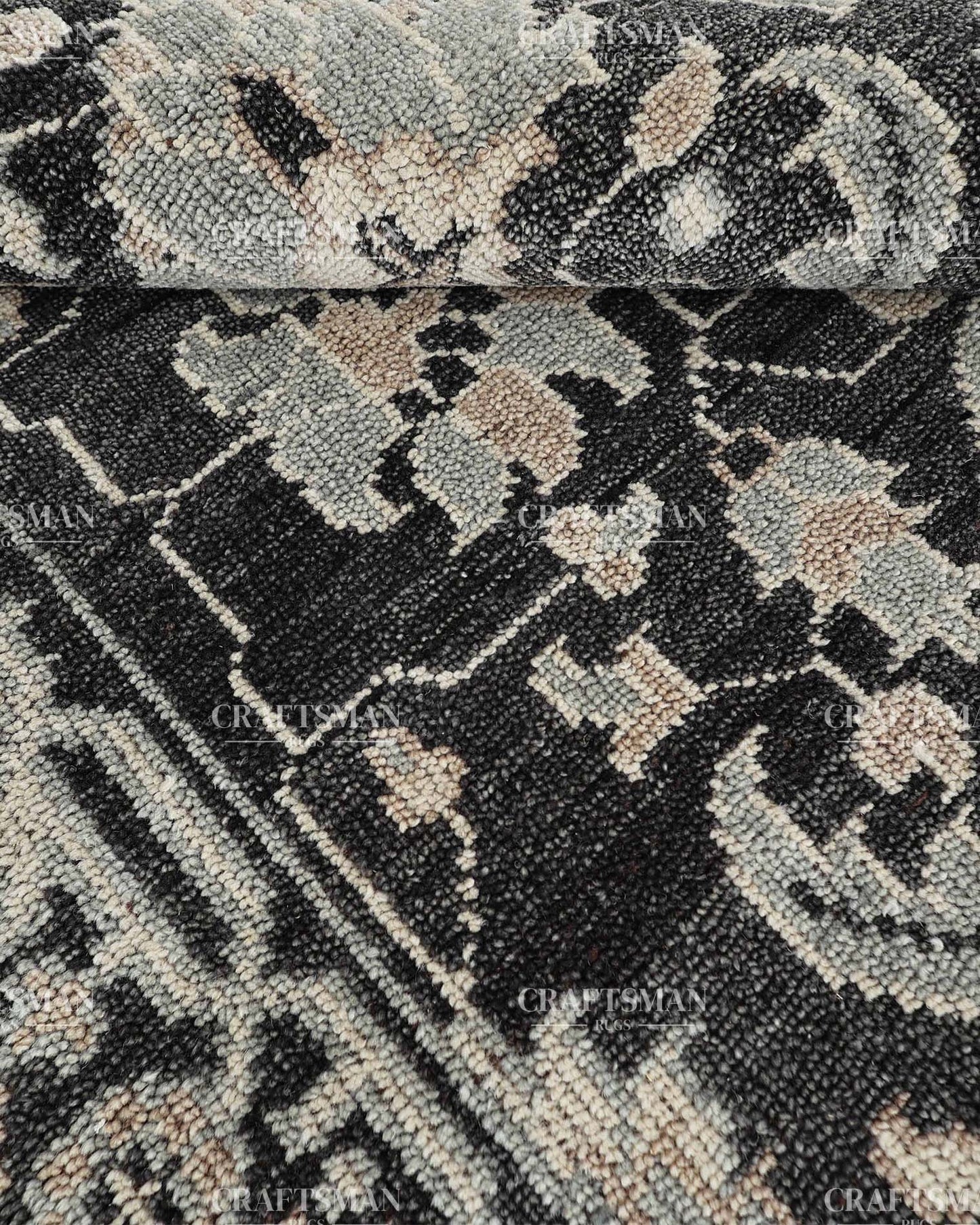 Ephesus Wool Hand-Knotted Oushak-Inspired Rug
