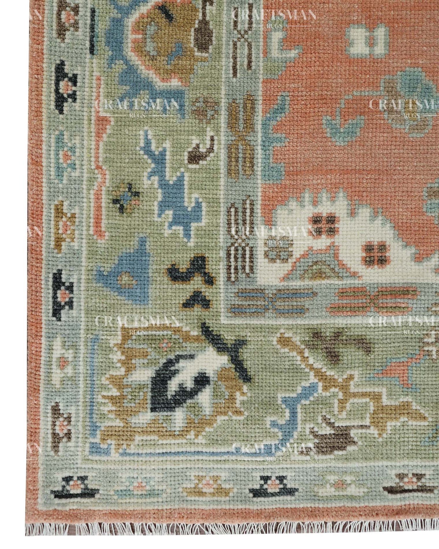 Aurelian Wool Hand-Knotted Oushak-Inspired Rug