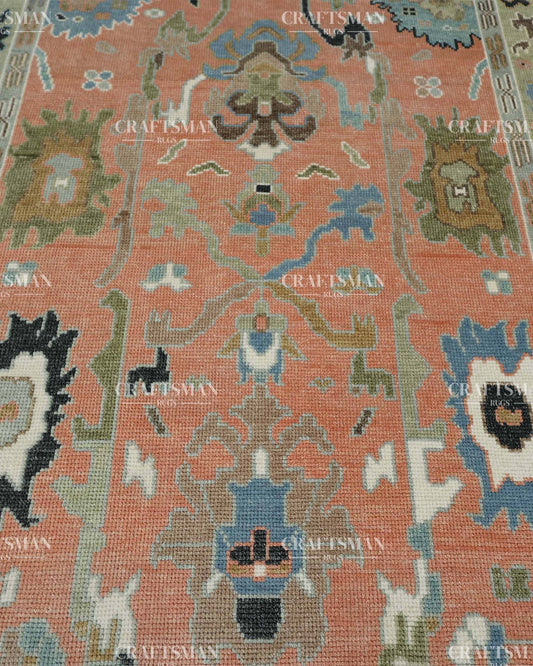 Aurelian Wool Hand-Knotted Oushak-Inspired Rug