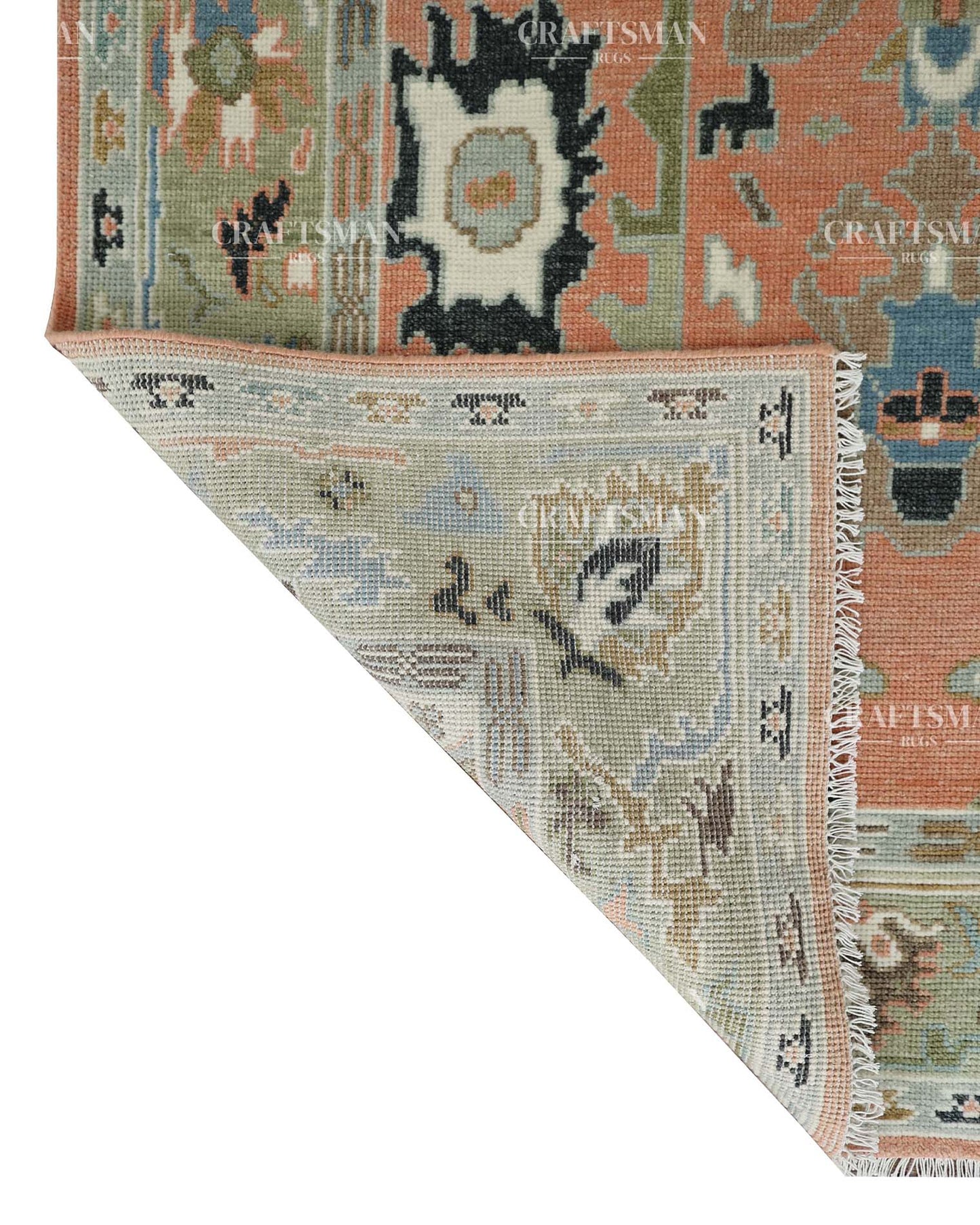Aurelian Wool Hand-Knotted Oushak-Inspired Rug