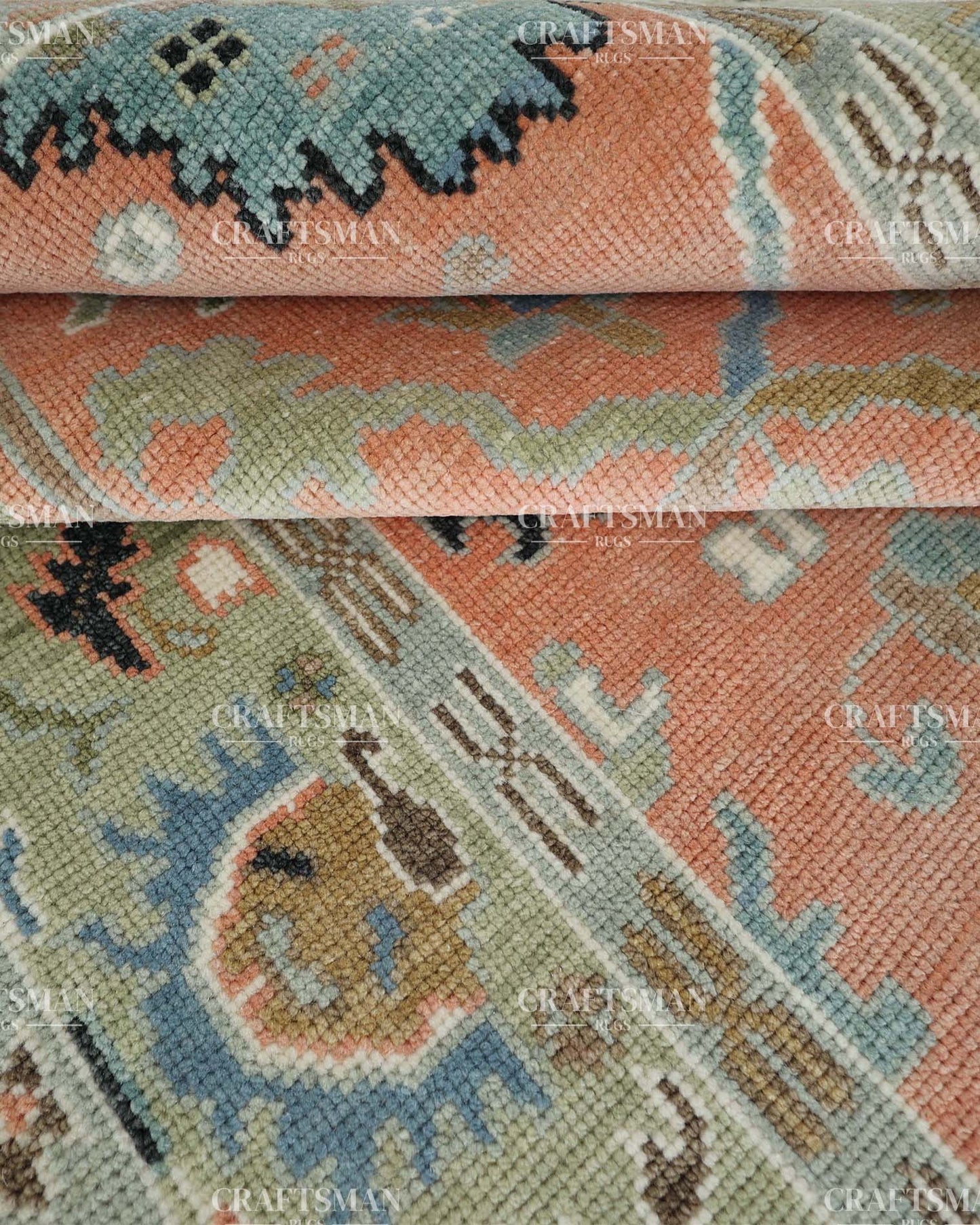 Aurelian Wool Hand-Knotted Oushak-Inspired Rug