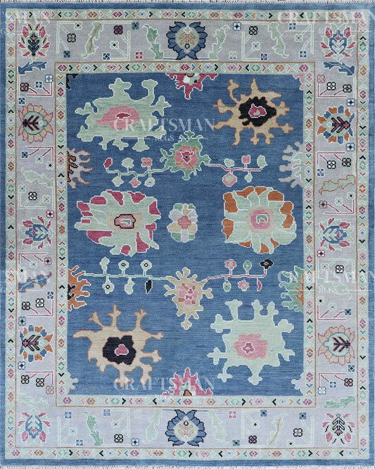 Corlis Wool Hand-Knotted Oushak-Inspired Rug