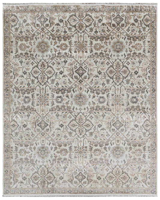 Tavin Wool Hand-Knotted Oushak-Inspired Rug