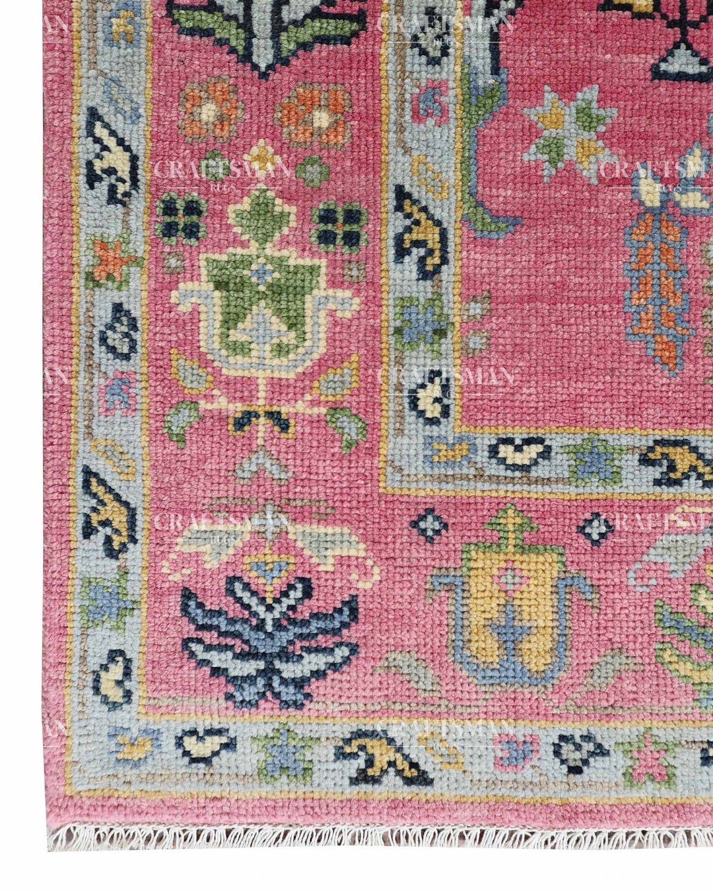 Floran Wool Hand-Knotted Oushak-Inspired Rug