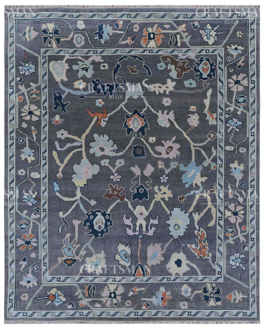 Veyra Wool Hand-Knotted Oushak-Inspired Rug