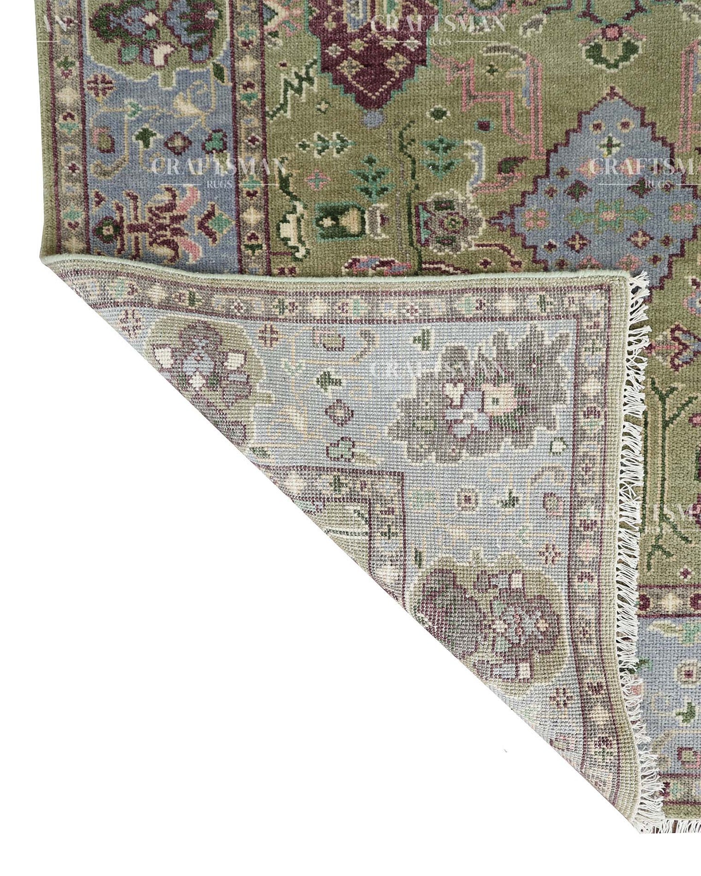 Clayra Wool Hand-Knotted Oushak-Inspired Rug