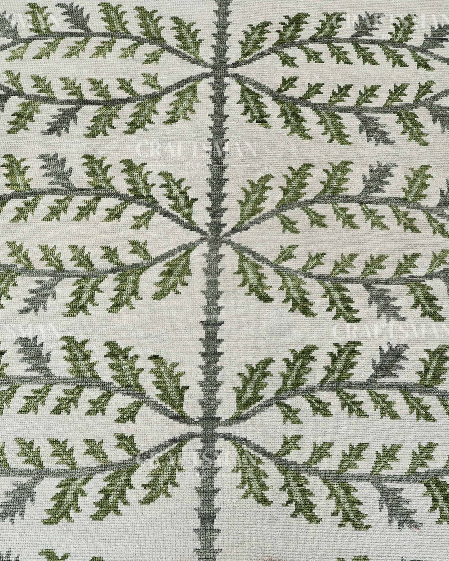Tavris Wool Hand-Knotted Oushak-Inspired Rug