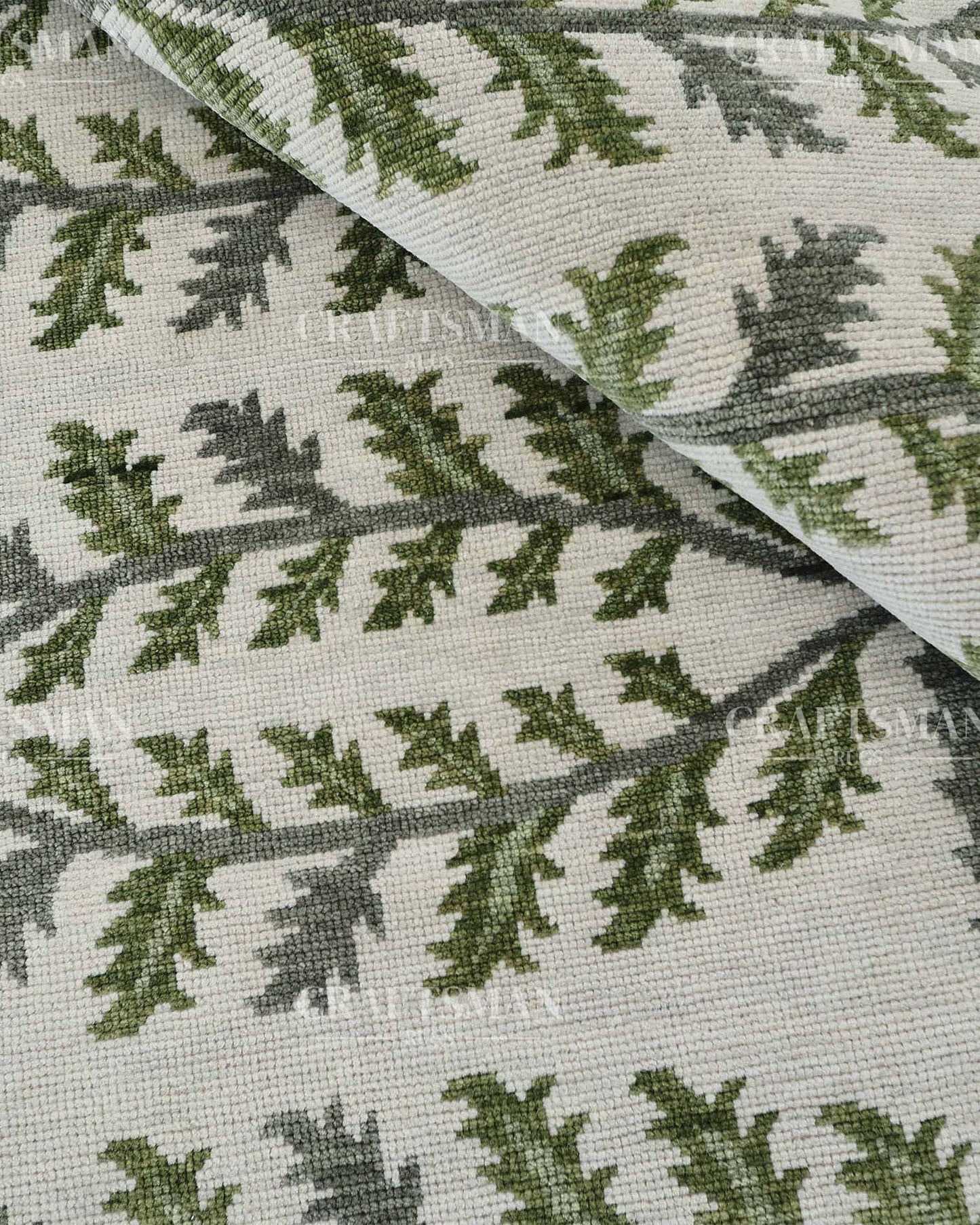 Tavris Wool Hand-Knotted Oushak-Inspired Rug