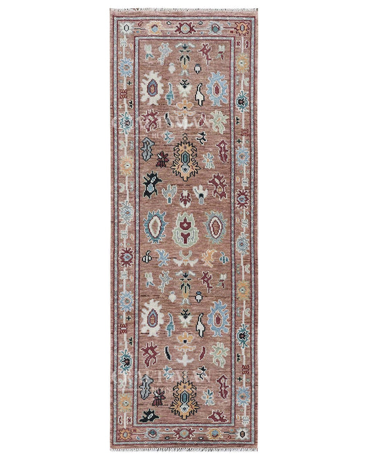 Caldra Wool Hand-Knotted Oushak-Inspired Rug