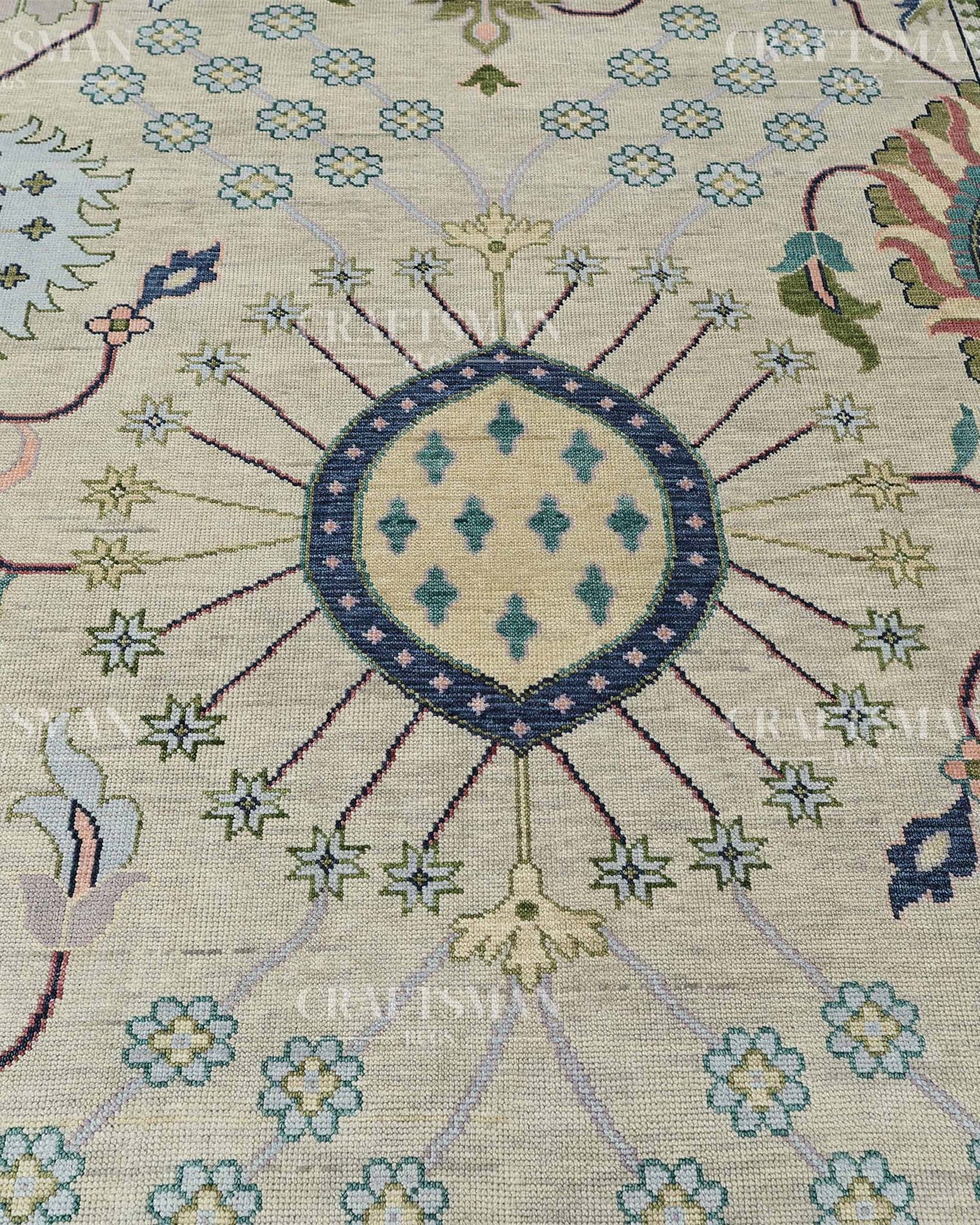 Selric Wool Hand-Knotted Oushak-Inspired Rug
