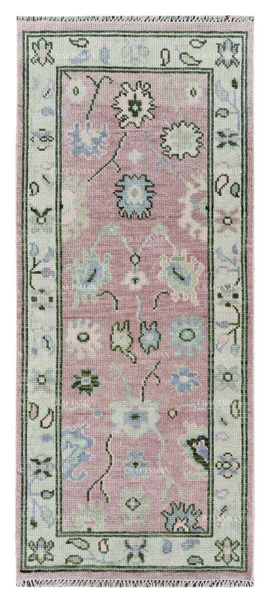 Amrin Wool Hand-Knotted Oushak-Inspired Rug