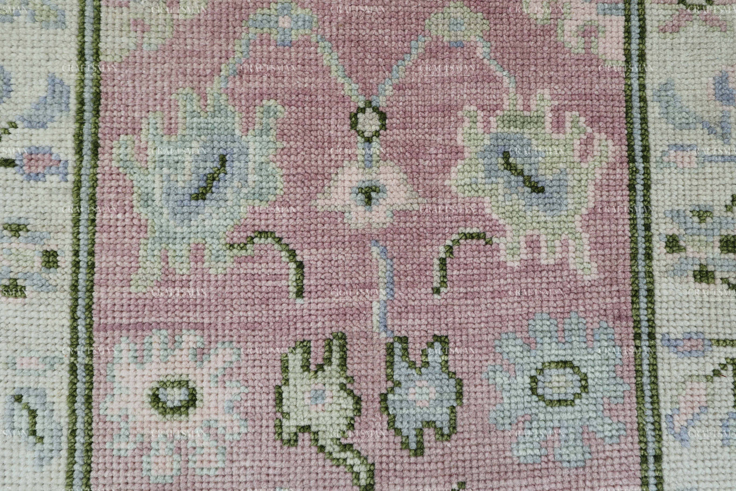 Amrin Wool Hand-Knotted Oushak-Inspired Rug