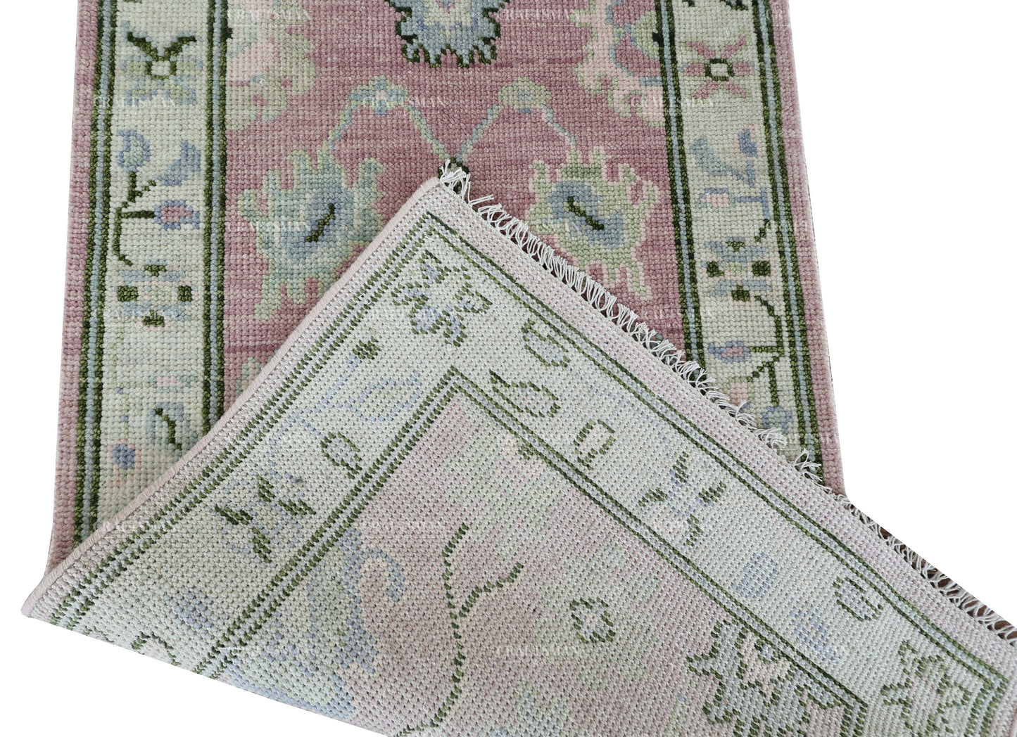 Amrin Wool Hand-Knotted Oushak-Inspired Rug