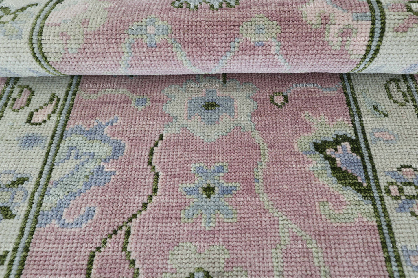 Amrin Wool Hand-Knotted Oushak-Inspired Rug