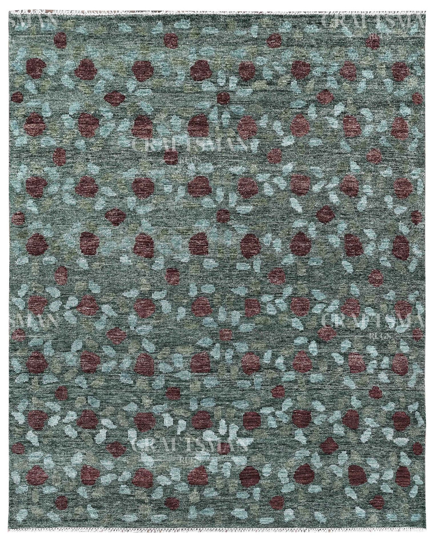 Orlan Wool Hand-Knotted Oushak-Inspired Rug