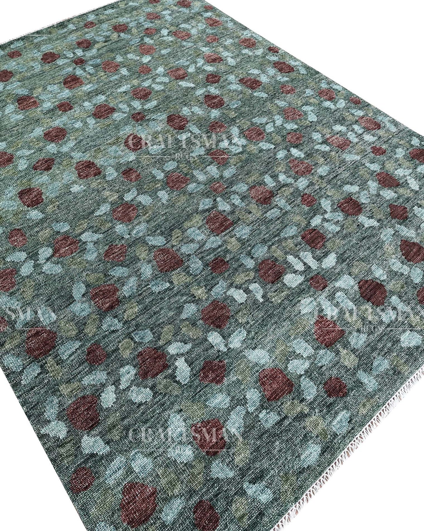 Orlan Wool Hand-Knotted Oushak-Inspired Rug