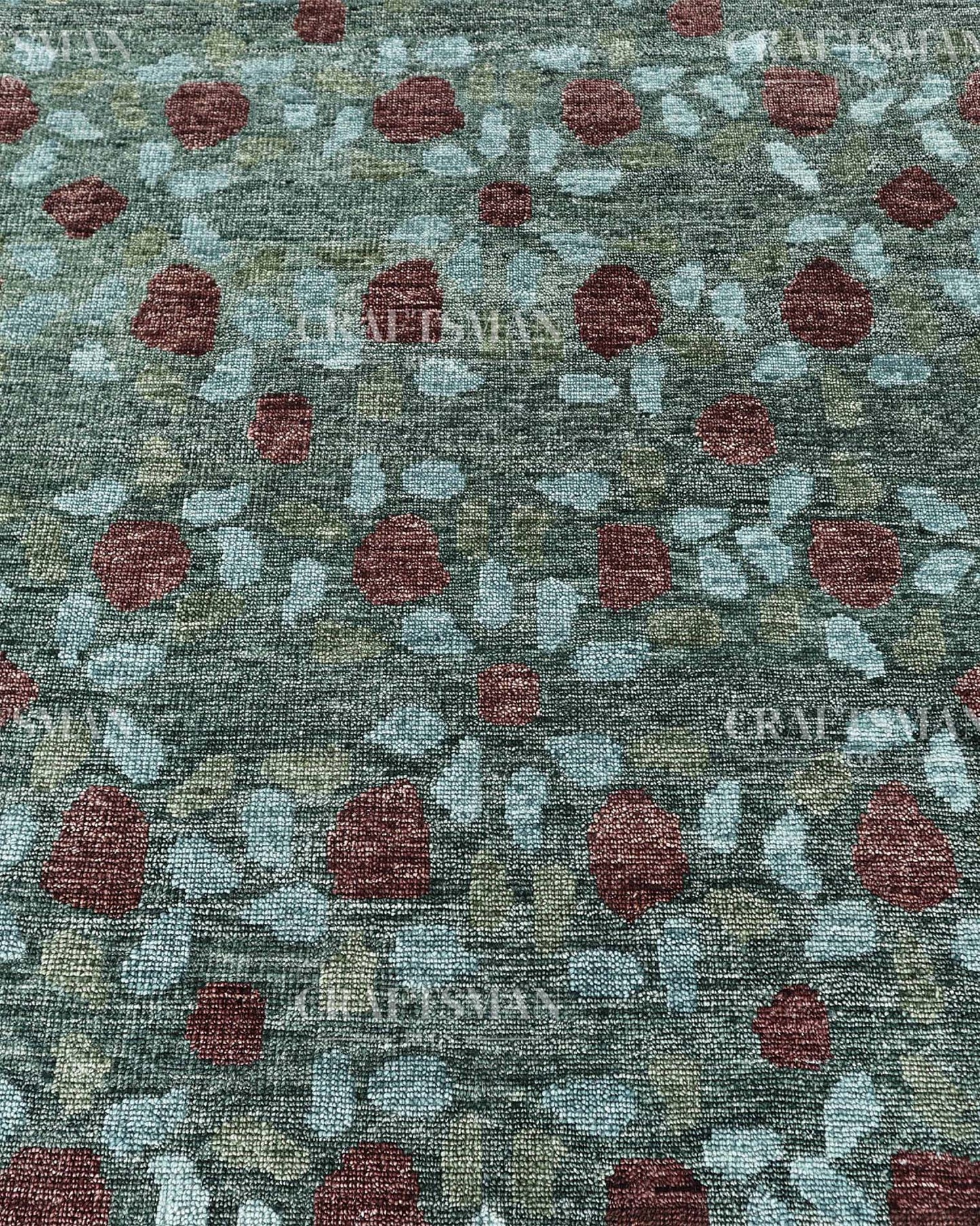 Orlan Wool Hand-Knotted Oushak-Inspired Rug