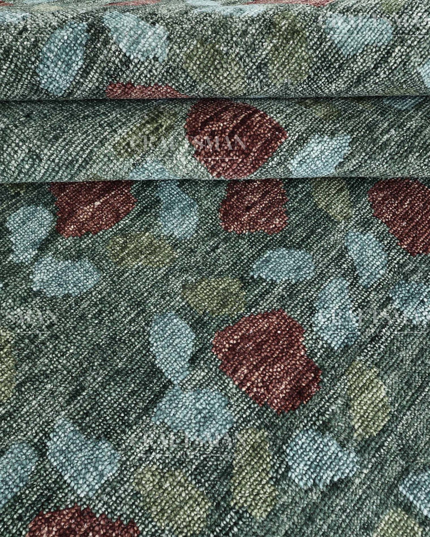 Orlan Wool Hand-Knotted Oushak-Inspired Rug