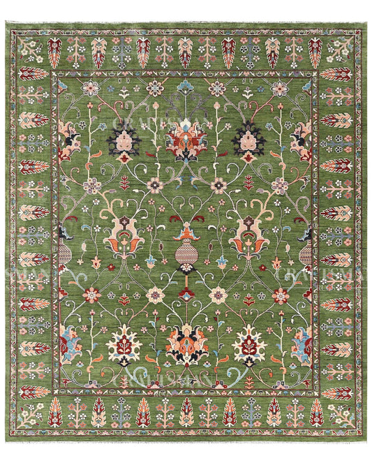 Aeris Wool Hand-Knotted Oushak-Inspired Rug