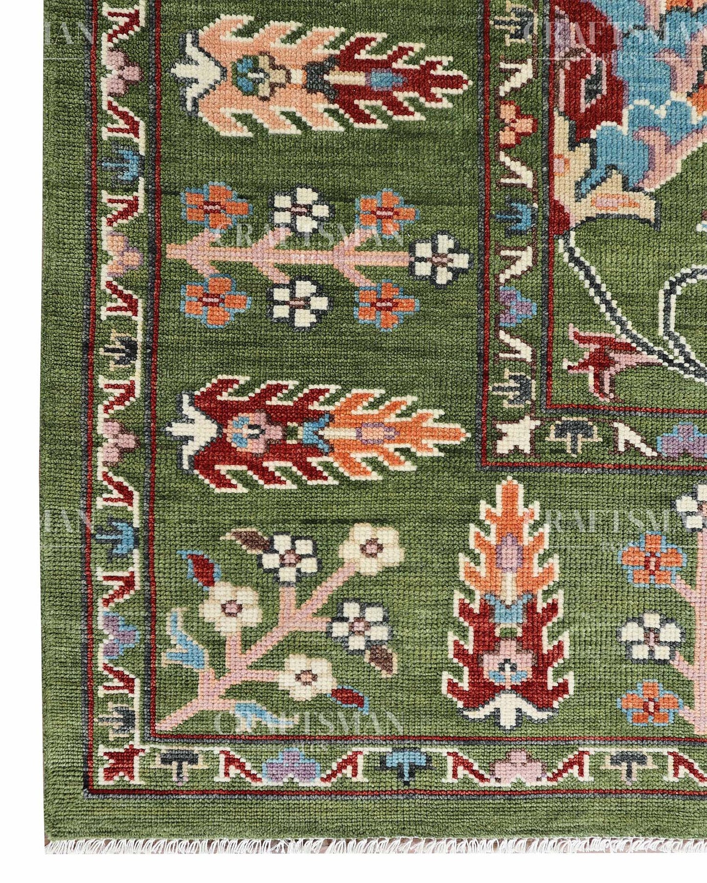 Aeris Wool Hand-Knotted Oushak-Inspired Rug