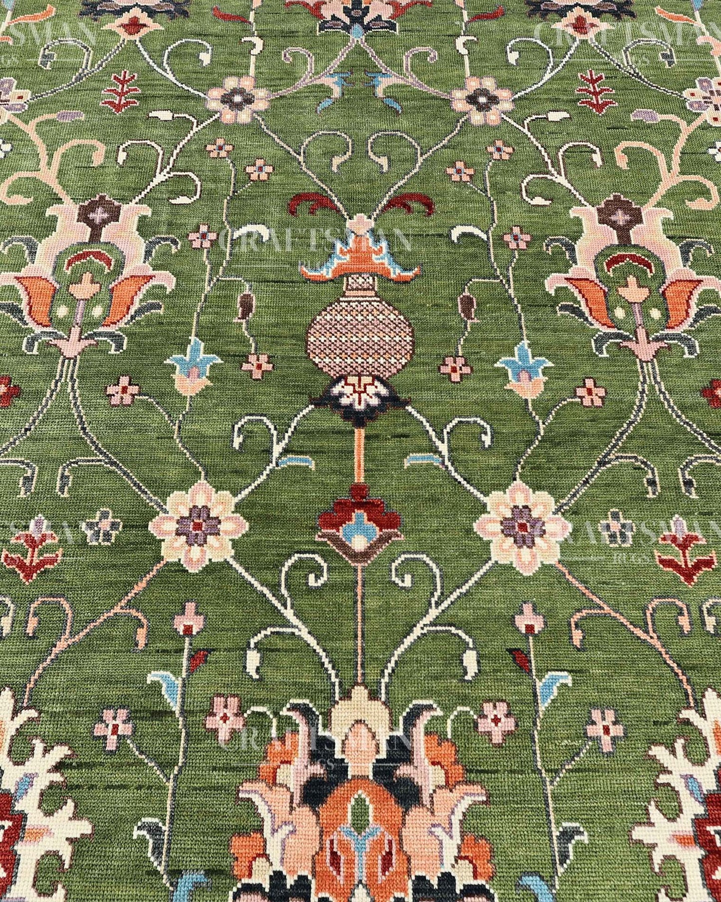 Aeris Wool Hand-Knotted Oushak-Inspired Rug