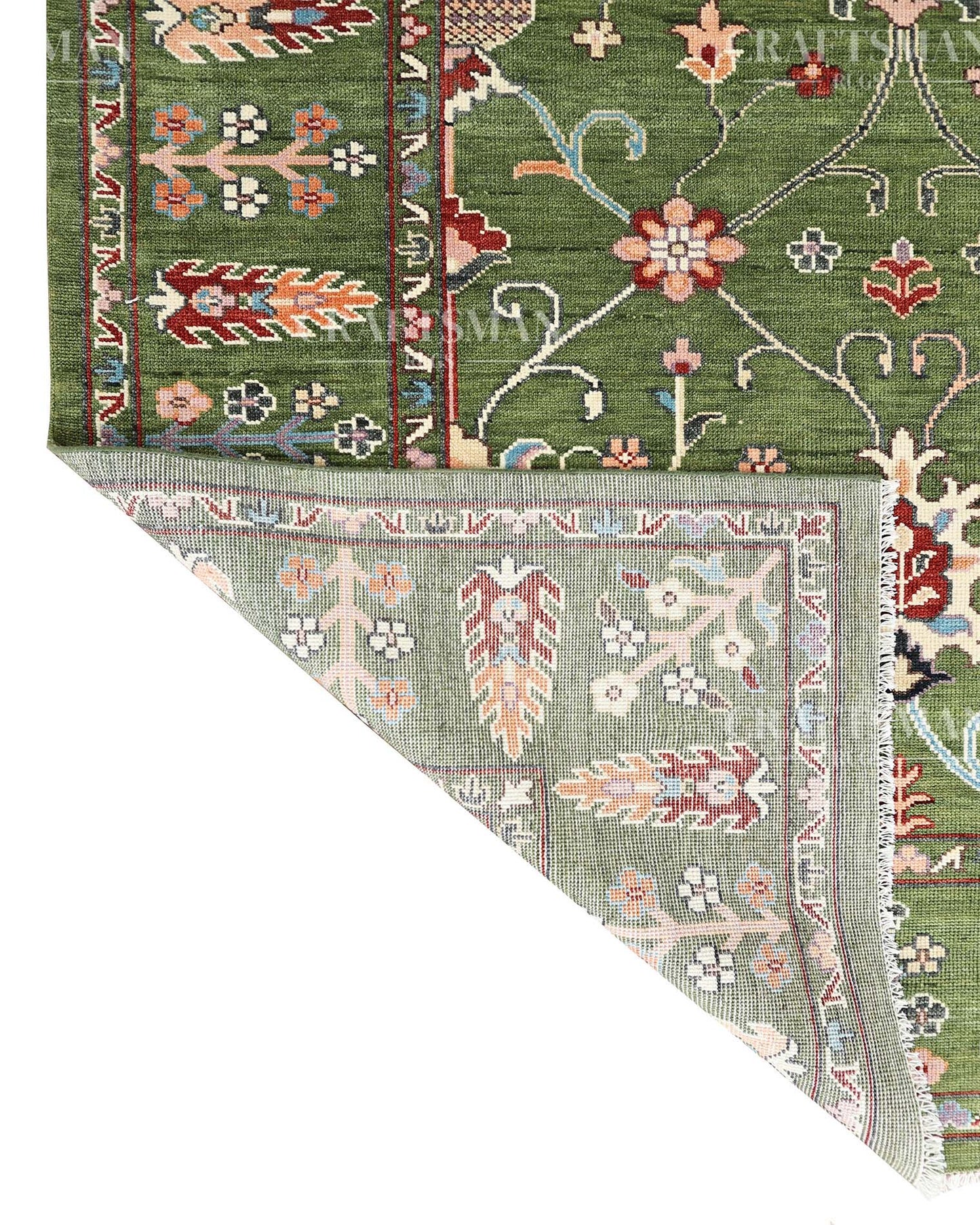 Aeris Wool Hand-Knotted Oushak-Inspired Rug