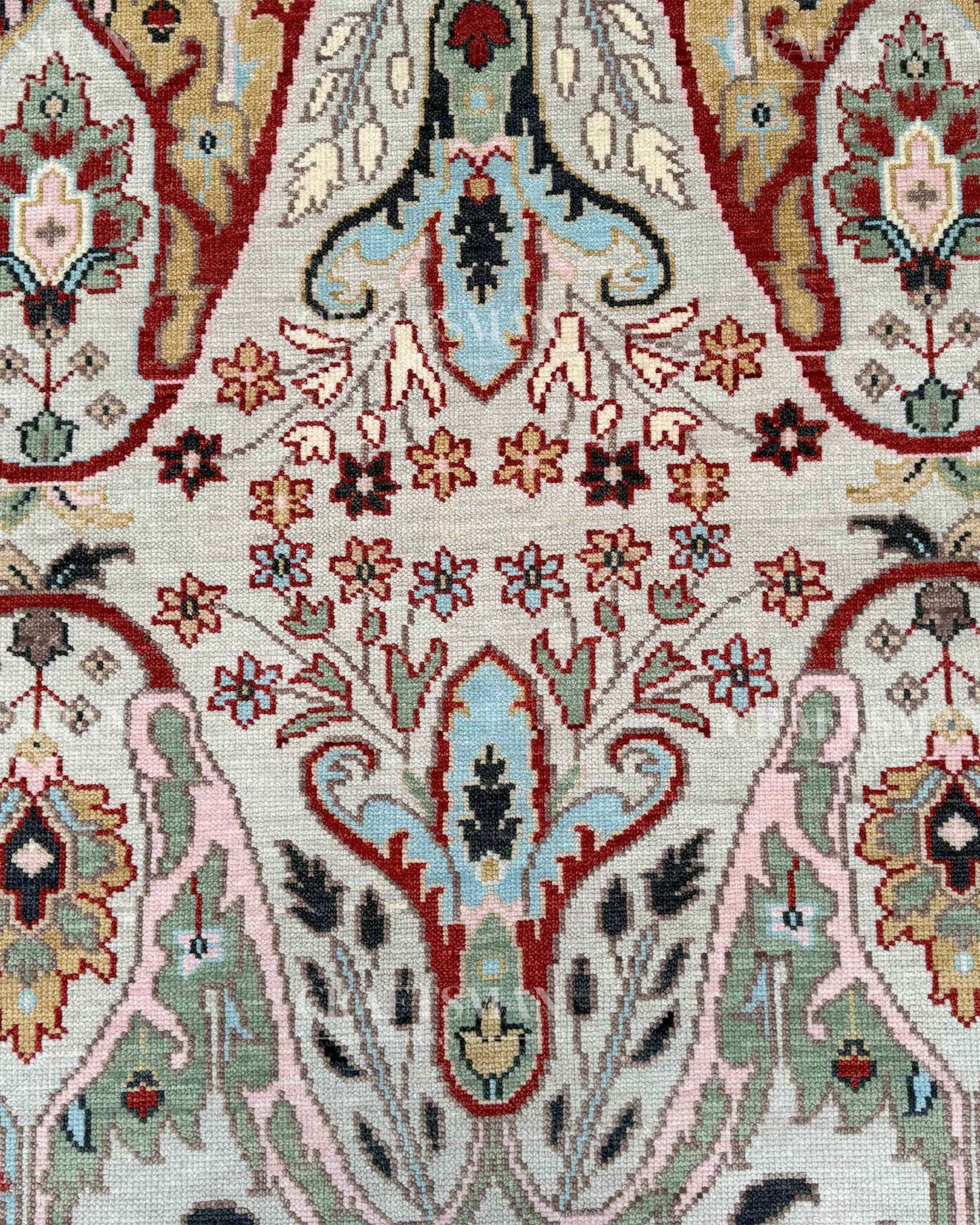 Serin Wool Hand-Knotted Oushak-Inspired Rug