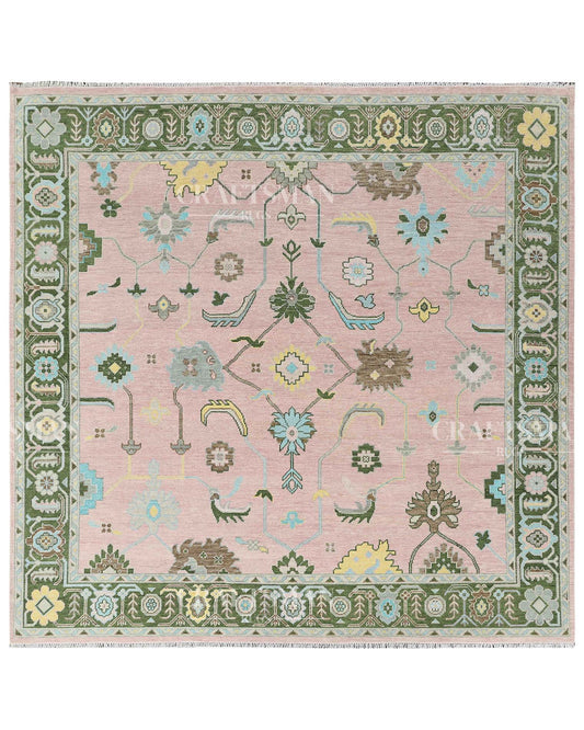 Corlin Wool Hand-Knotted Oushak-Inspired Rug