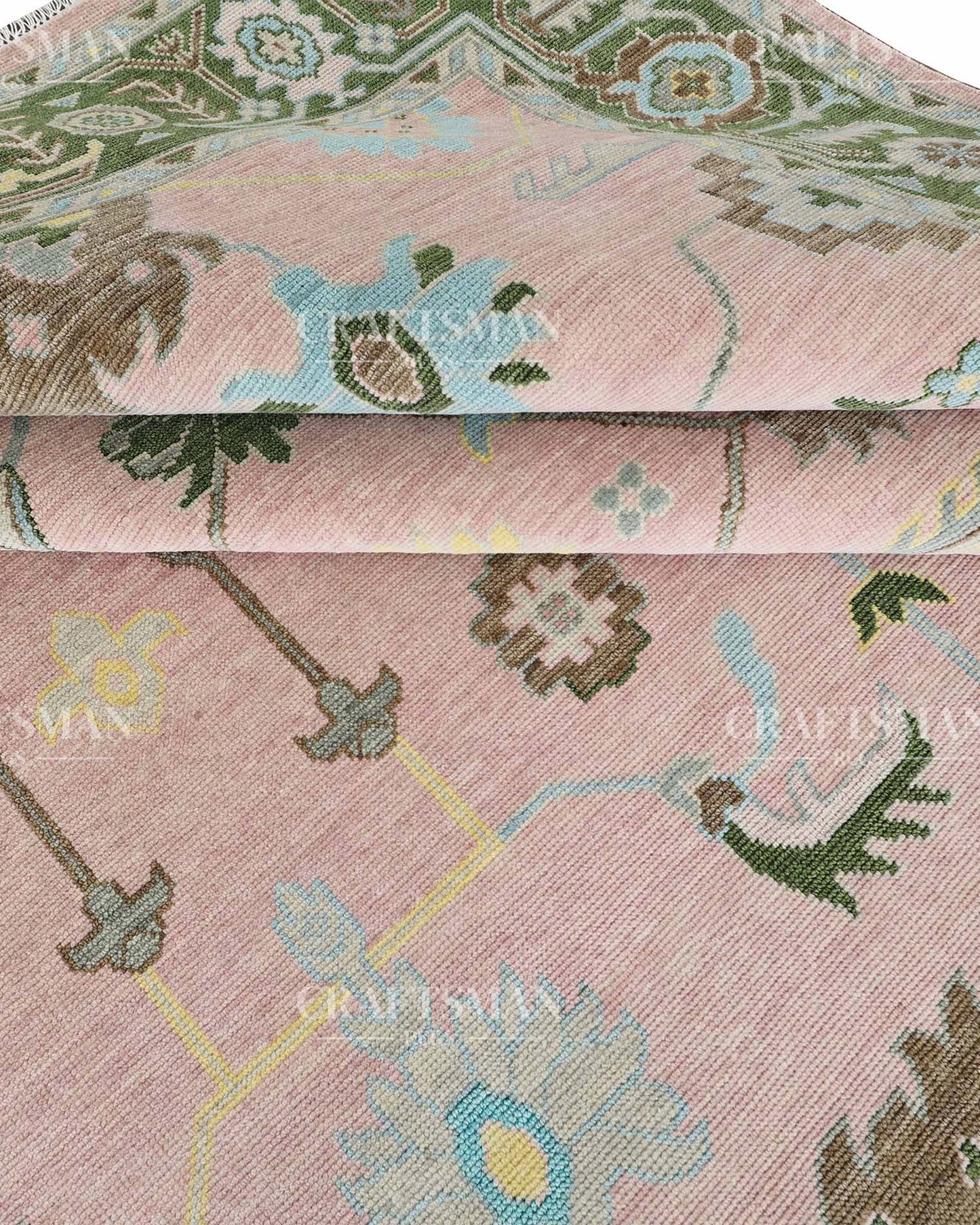 Corlin Wool Hand-Knotted Oushak-Inspired Rug