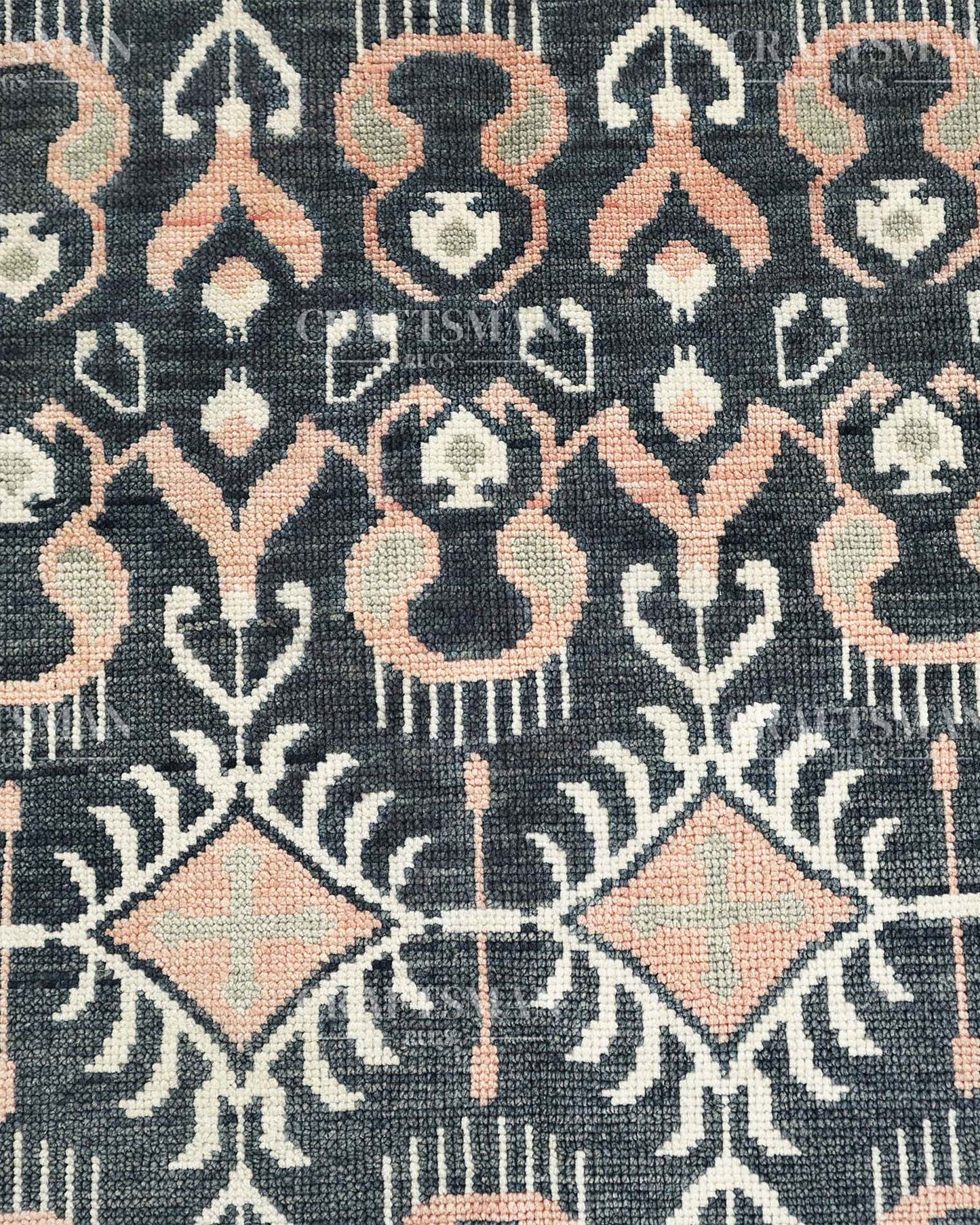 Kadris Wool Hand-Knotted Oushak-Inspired Rug