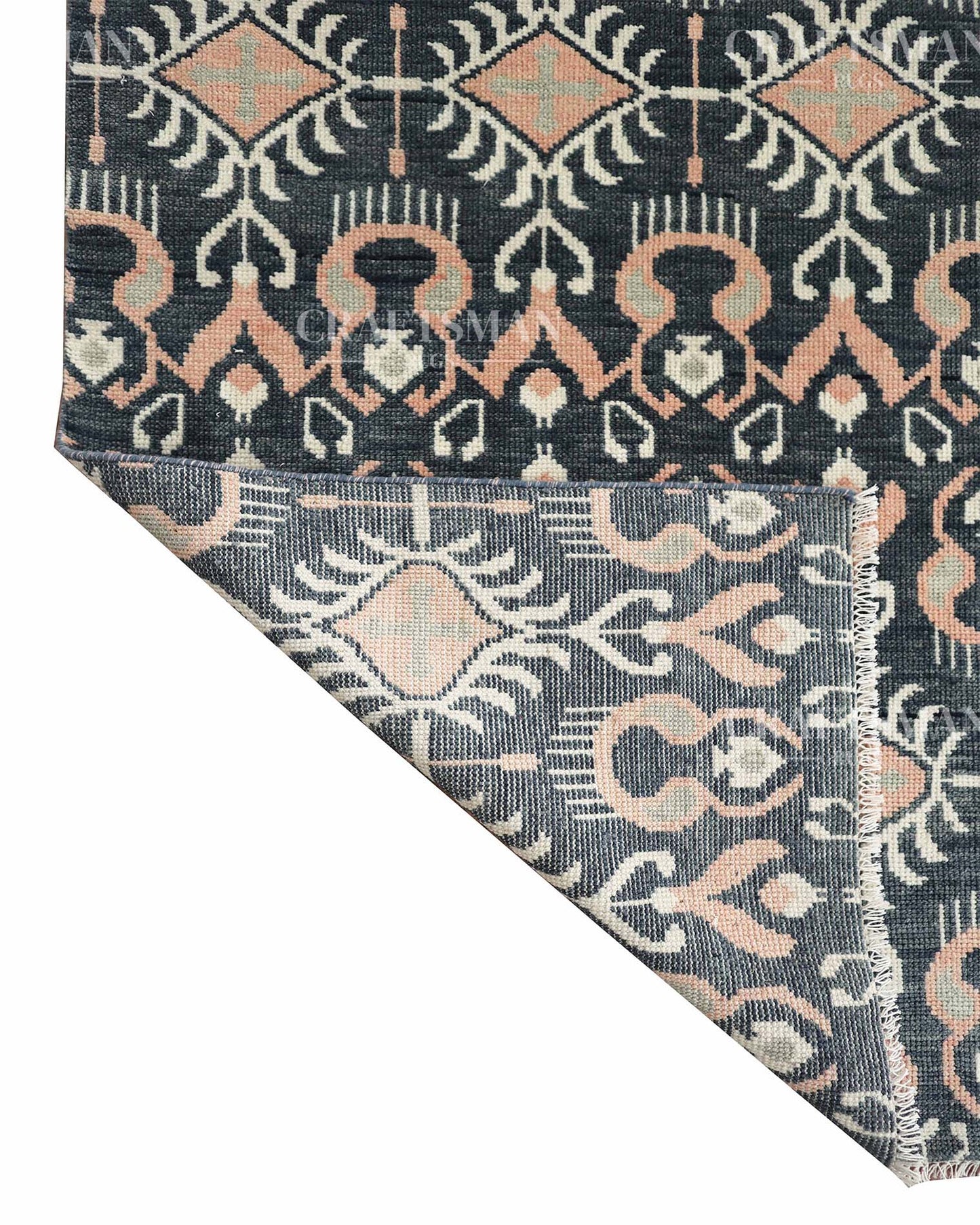 Kadris Wool Hand-Knotted Oushak-Inspired Rug