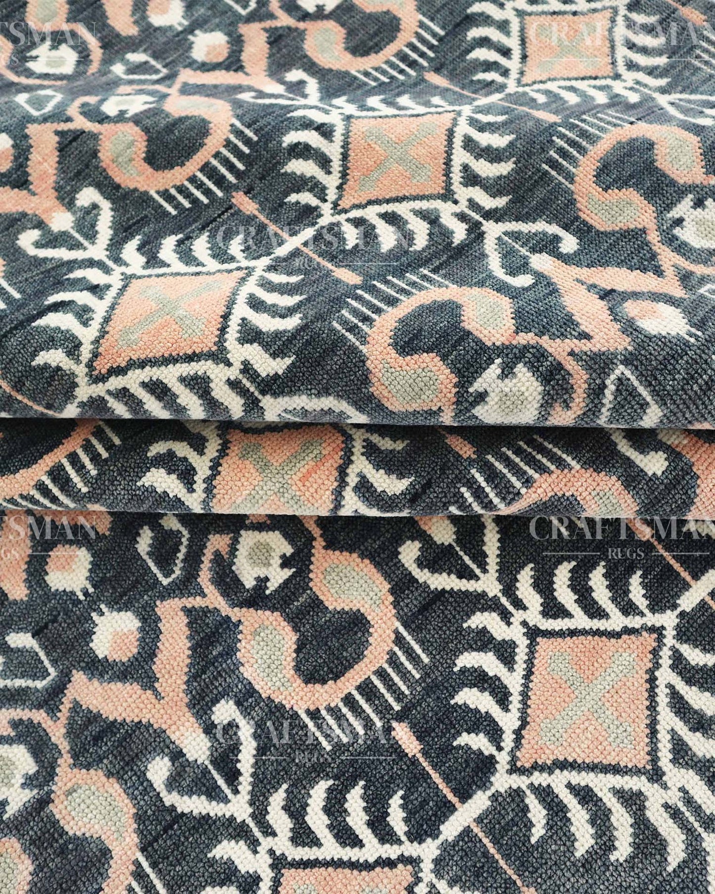Kadris Wool Hand-Knotted Oushak-Inspired Rug