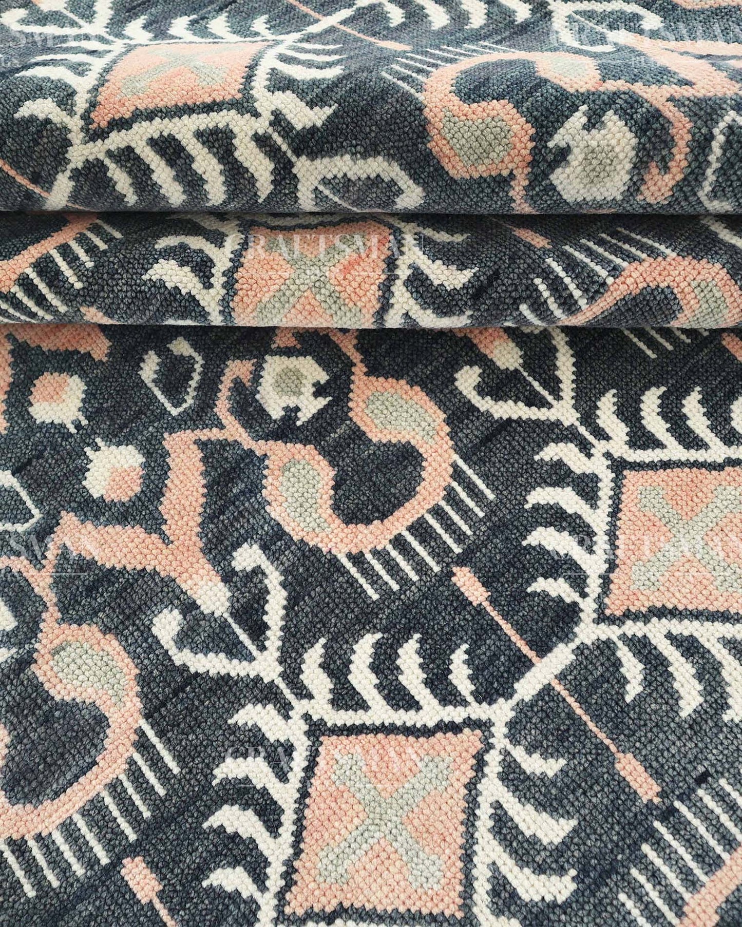 Kadris Wool Hand-Knotted Oushak-Inspired Rug