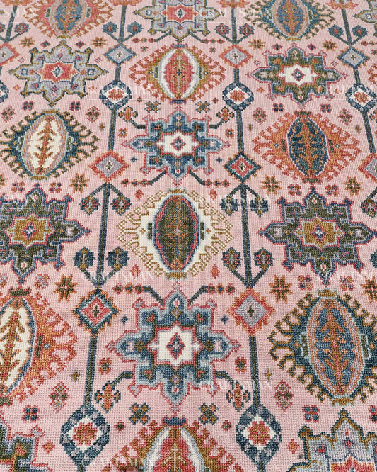 Twyra Wool Hand-Knotted Oushak-Inspired Rug