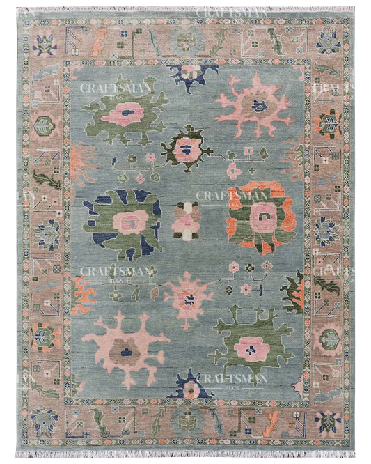 Aurea Wool Hand-Knotted Oushak-Inspired Rug