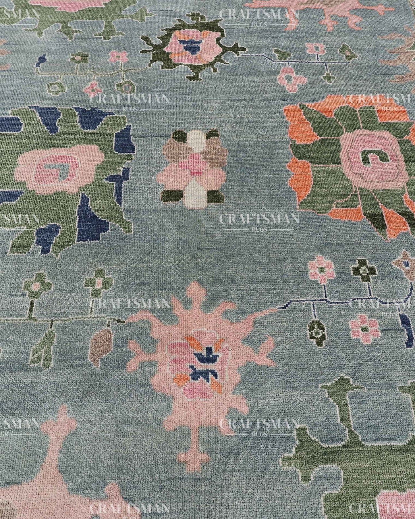 Aurea Wool Hand-Knotted Oushak-Inspired Rug