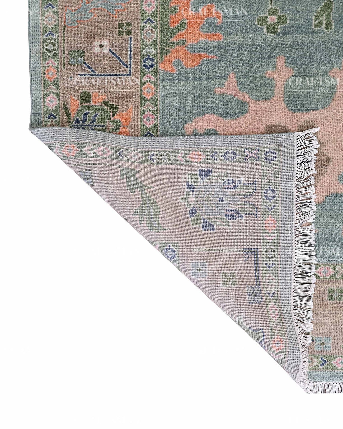 Aurea Wool Hand-Knotted Oushak-Inspired Rug
