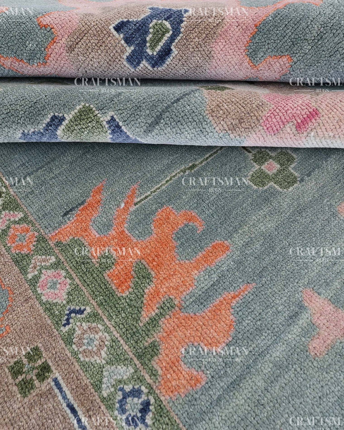 Aurea Wool Hand-Knotted Oushak-Inspired Rug