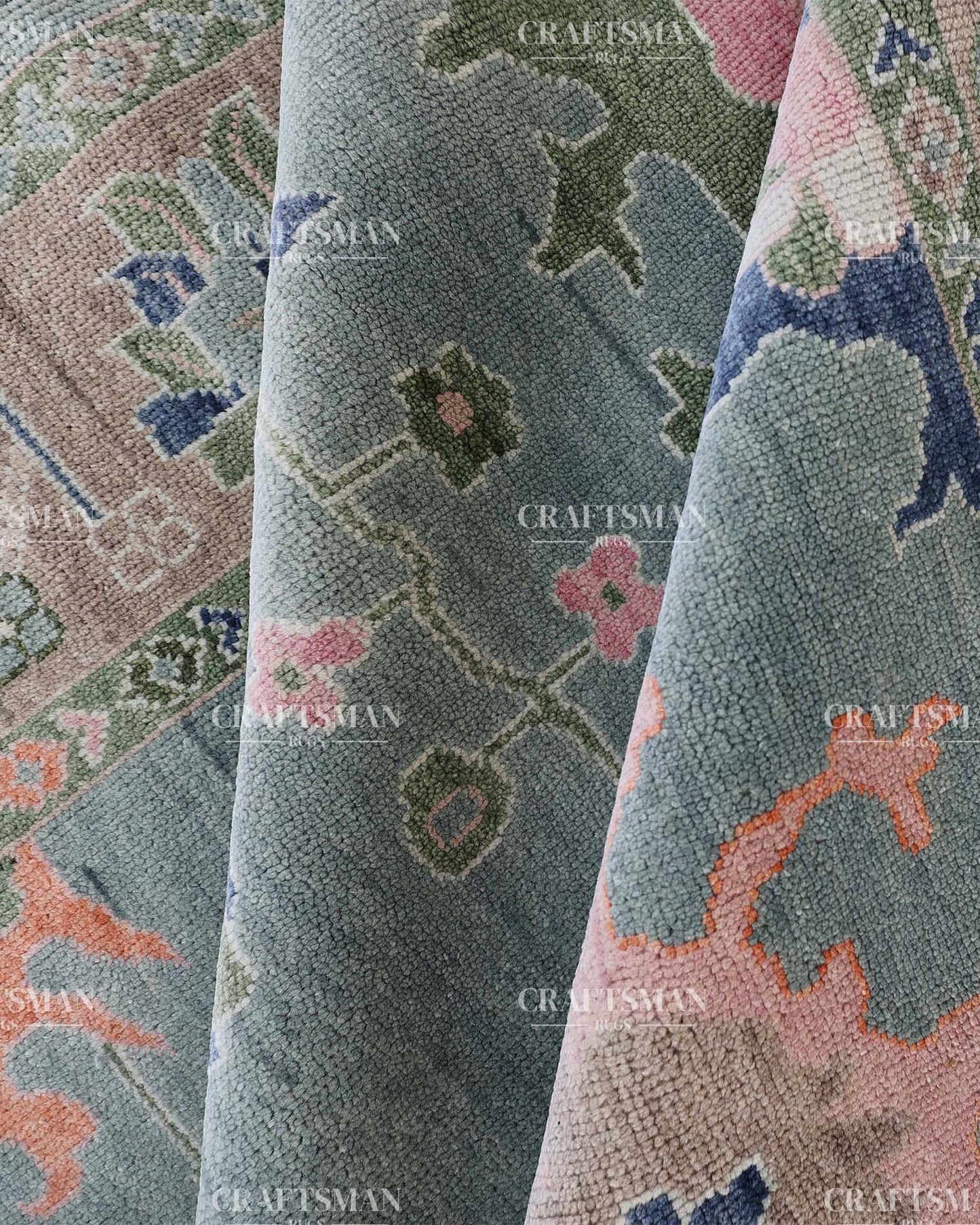 Aurea Wool Hand-Knotted Oushak-Inspired Rug