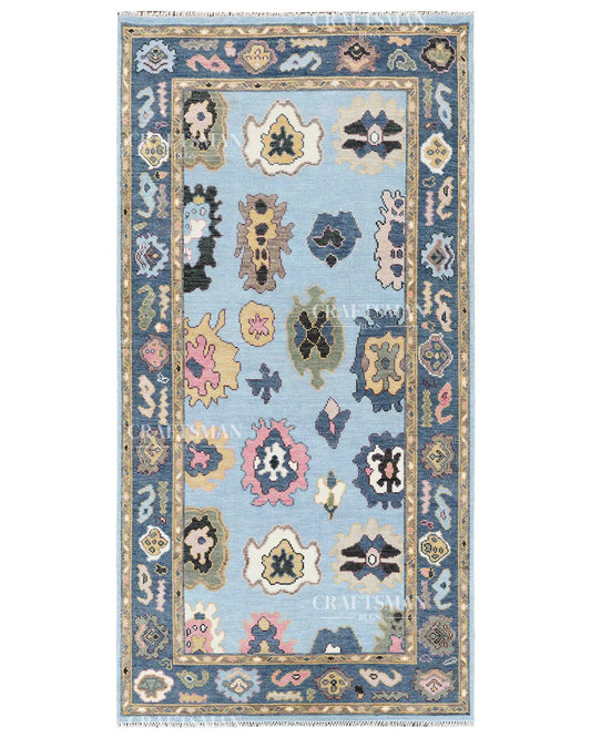 Solenne Wool Hand-Knotted Oushak-Inspired Rug