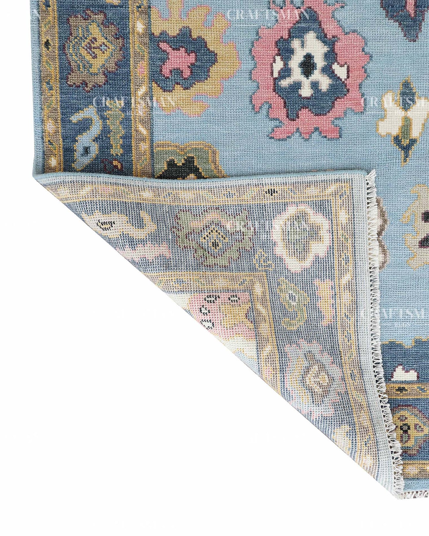 Solenne Wool Hand-Knotted Oushak-Inspired Rug