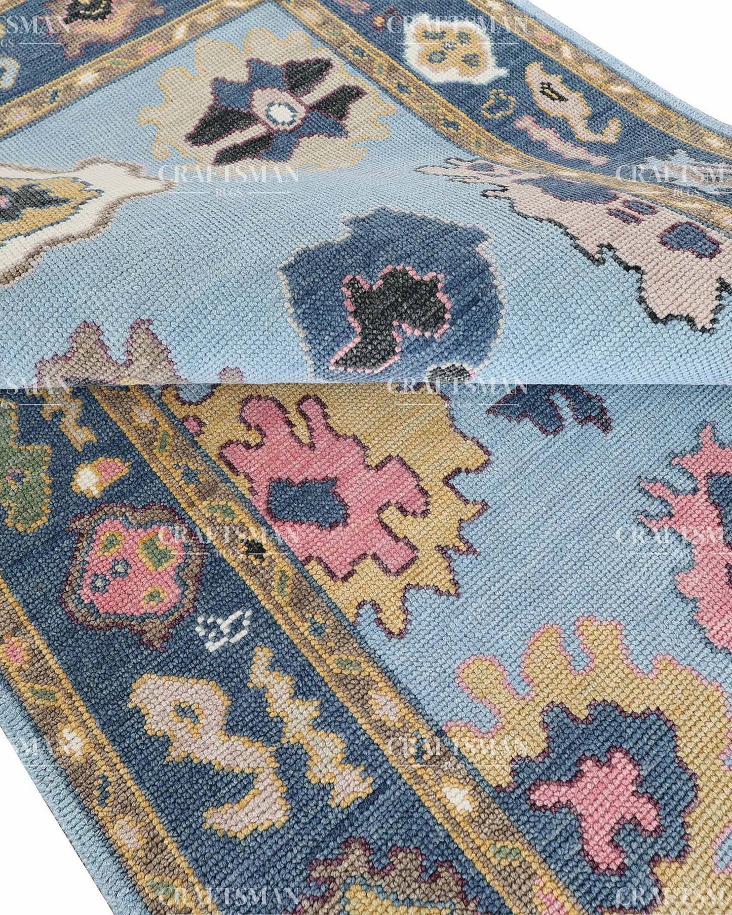 Solenne Wool Hand-Knotted Oushak-Inspired Rug