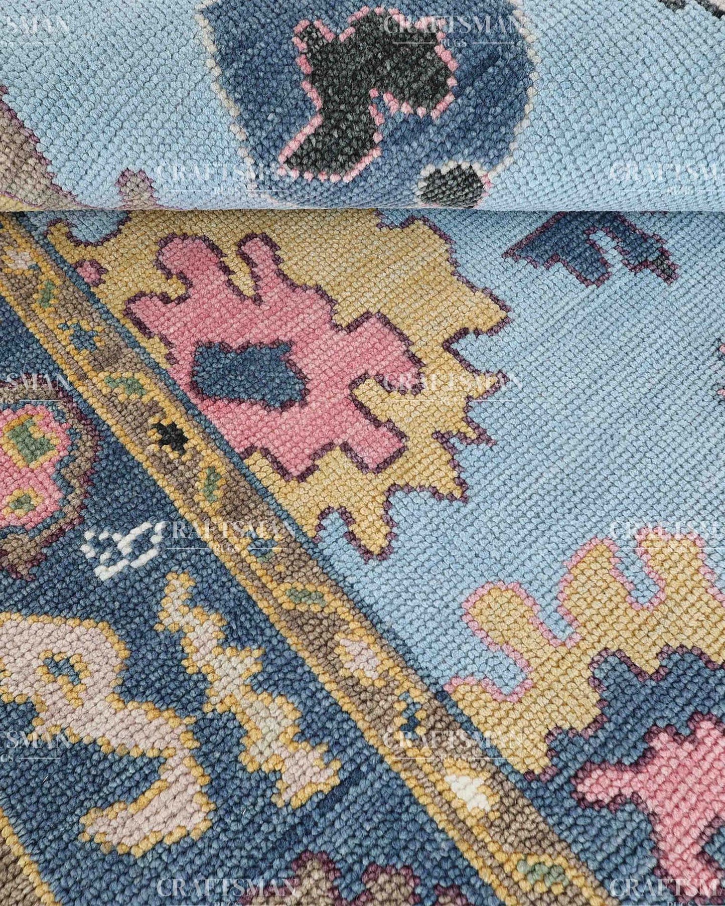 Solenne Wool Hand-Knotted Oushak-Inspired Rug