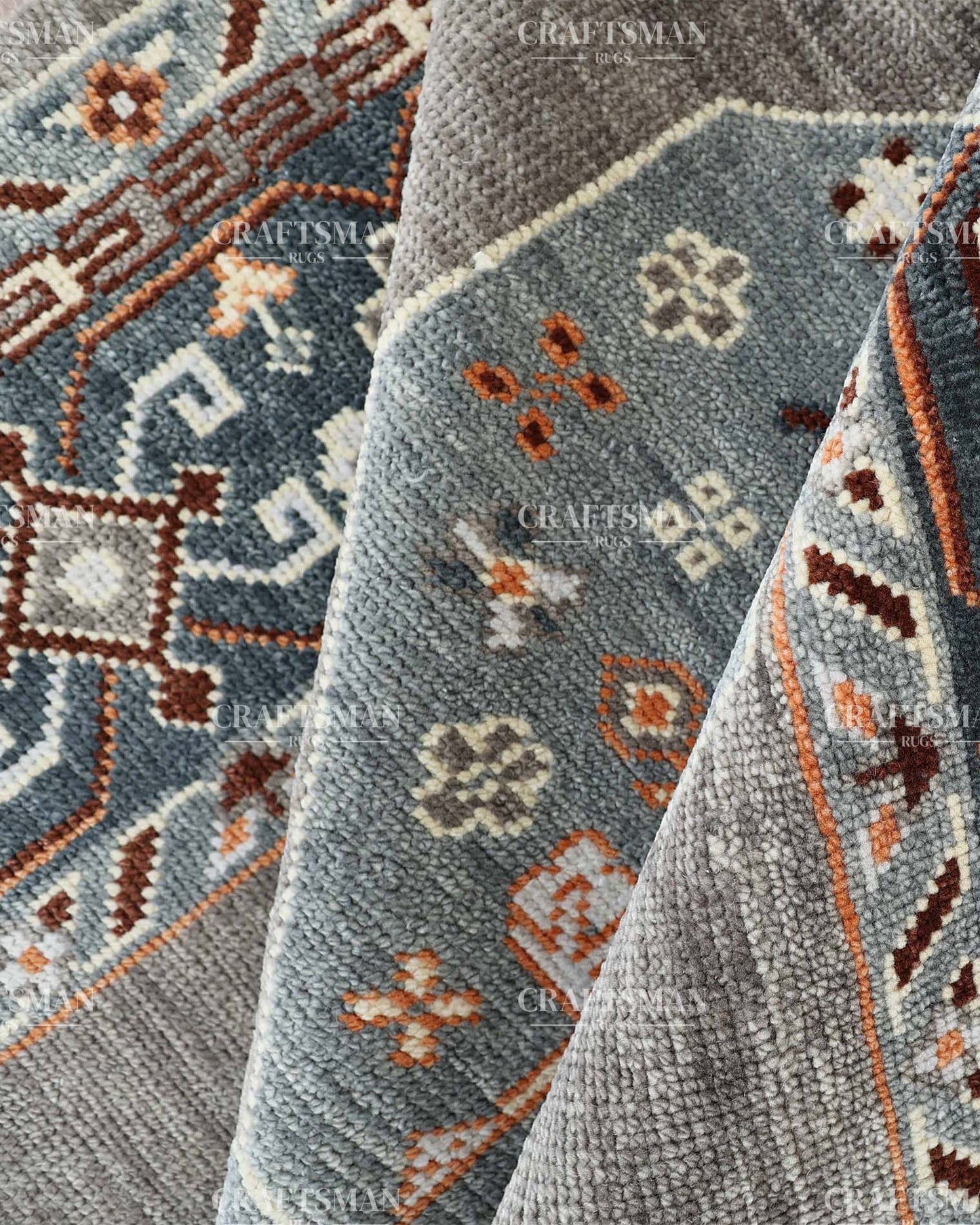 Veyra Wool Hand-Knotted Oushak-Inspired Rug