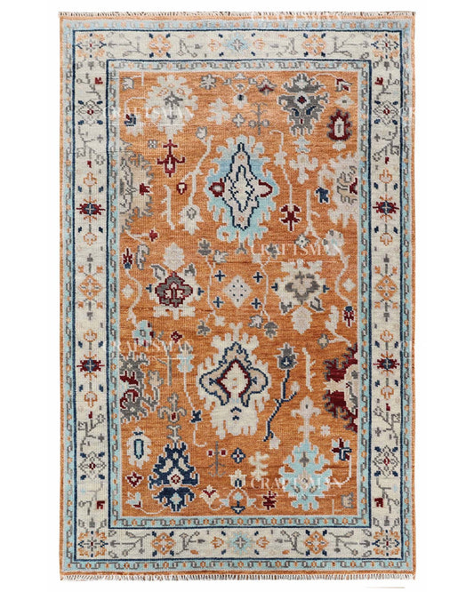 Opalia Wool Hand-Knotted Oushak-Inspired Rug