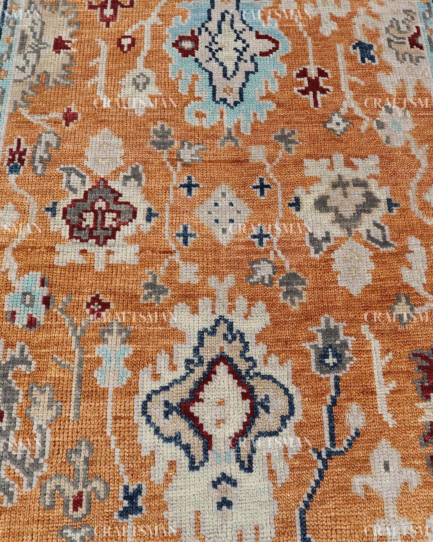 Opalia Wool Hand-Knotted Oushak-Inspired Rug